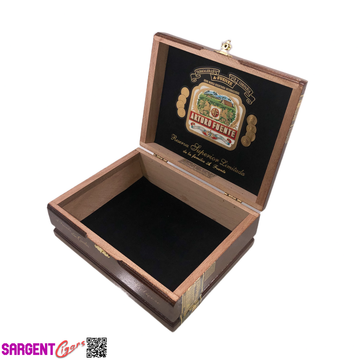 Arturo Fuente Don Carlos Belicoso Empty Wooden Cigar Box 8.25x6.25x3.25