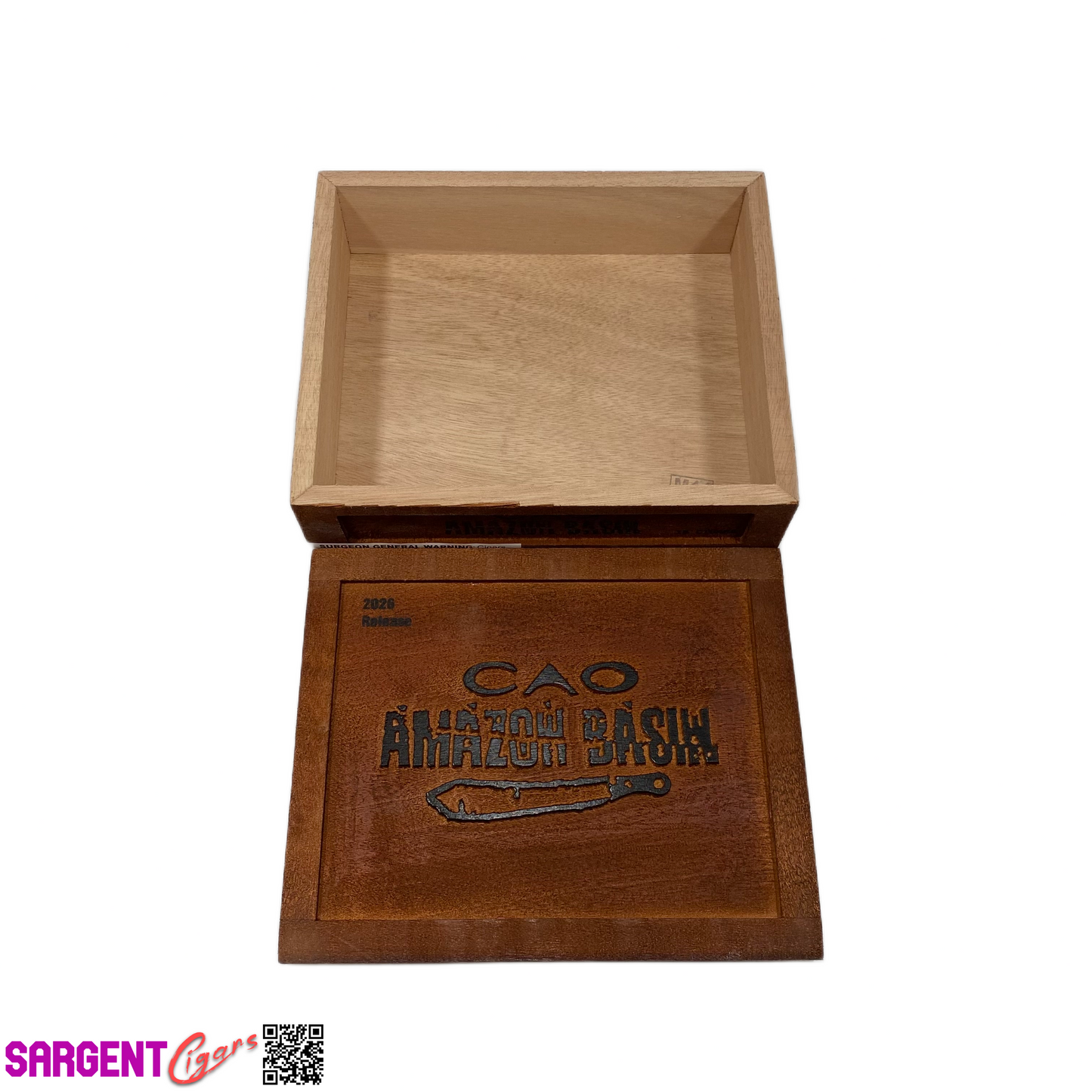 Cao Amazon Basin 2026 Empty Wooden Cigar Box 8.75x7x2.25