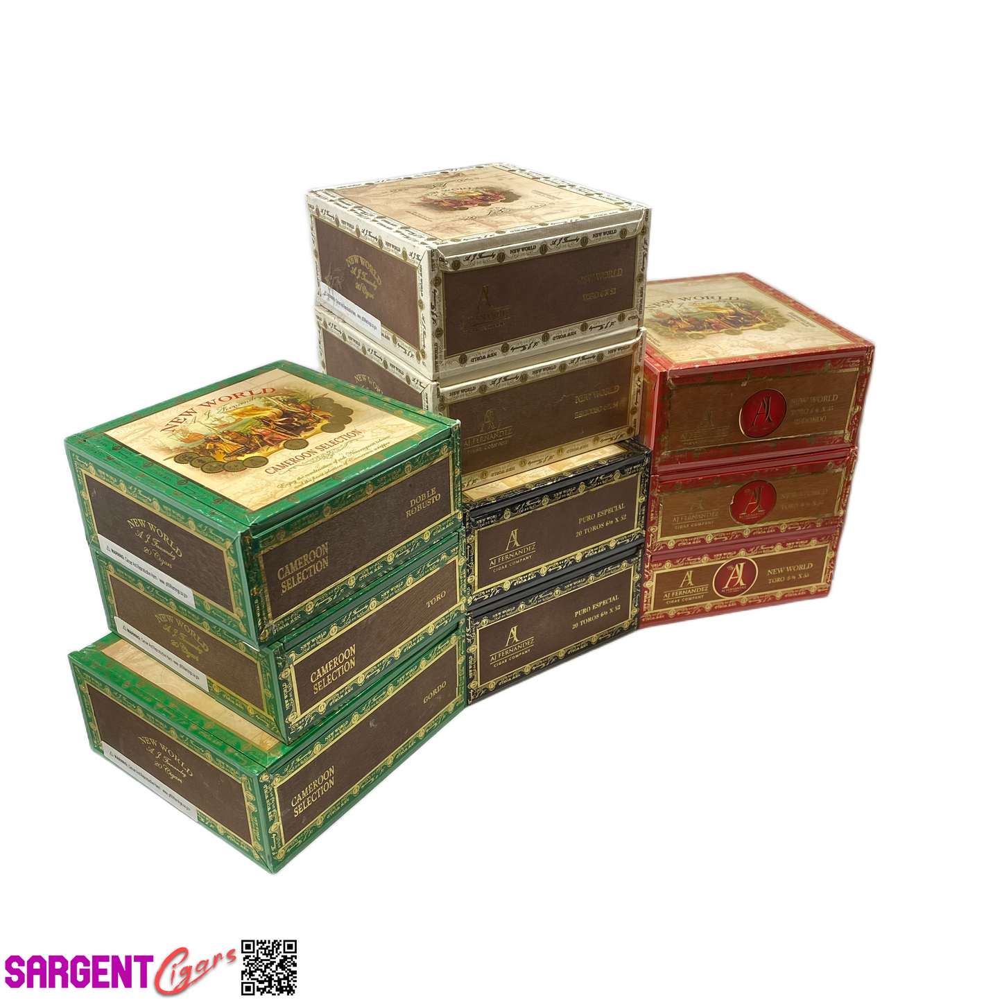 Lot of 10 AJ Fernandez New World Empty Cigar Boxes