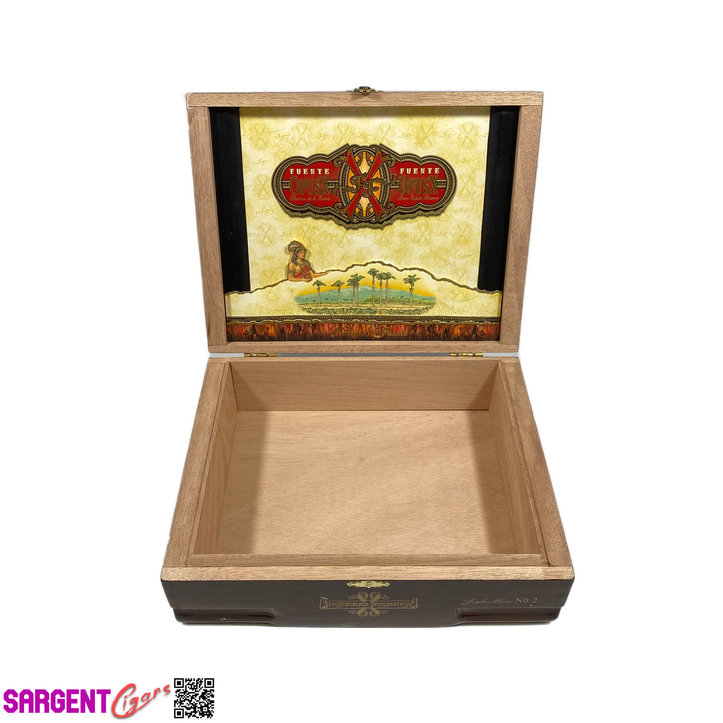 Arturo Fuente Opus X Perfection No2 Empty Wooden Cigar Box 9.5x7.5x3