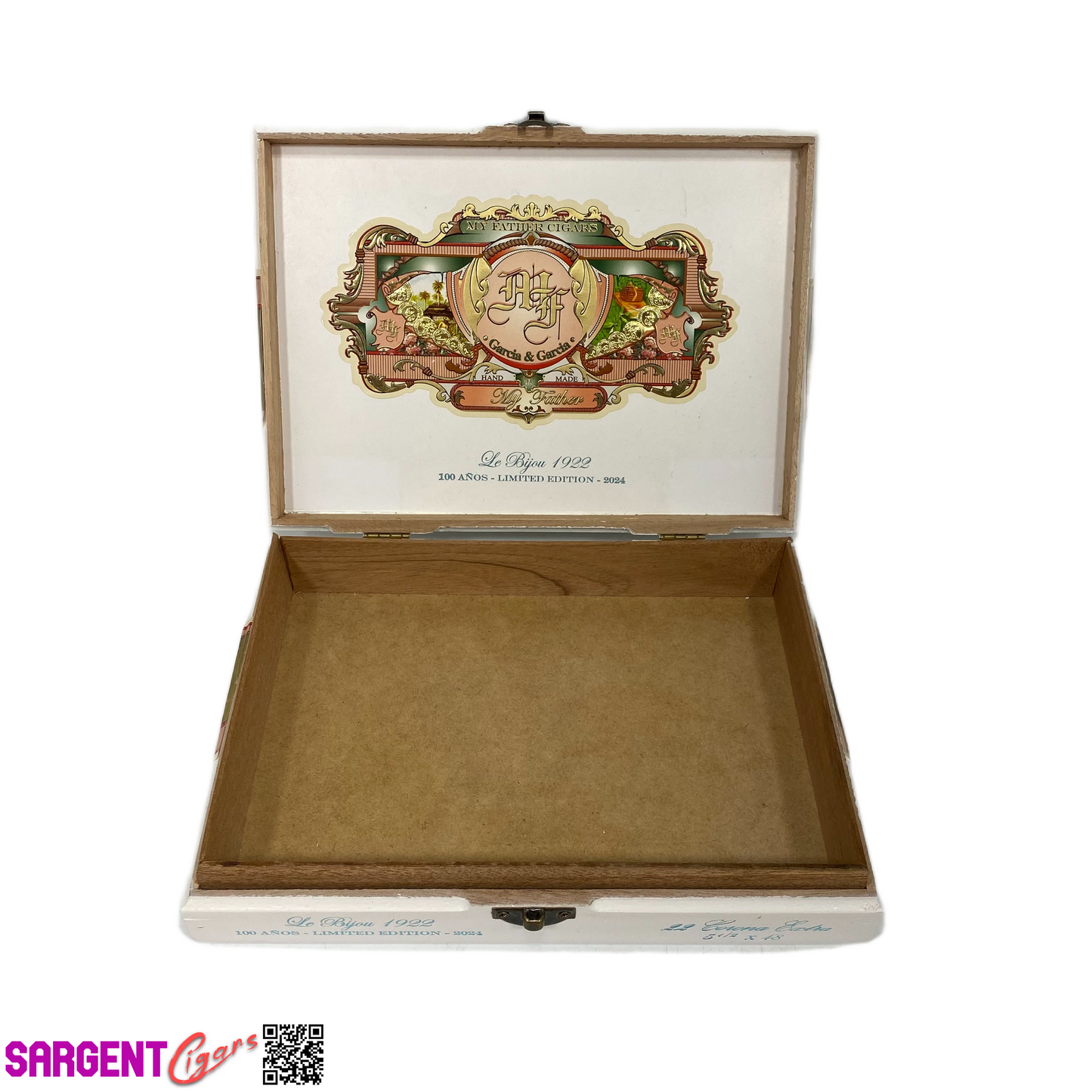 My Father Cigars Le Bijou 1922 Corona Extra Empty Wooden Cigar Box 9.25x6.75x2