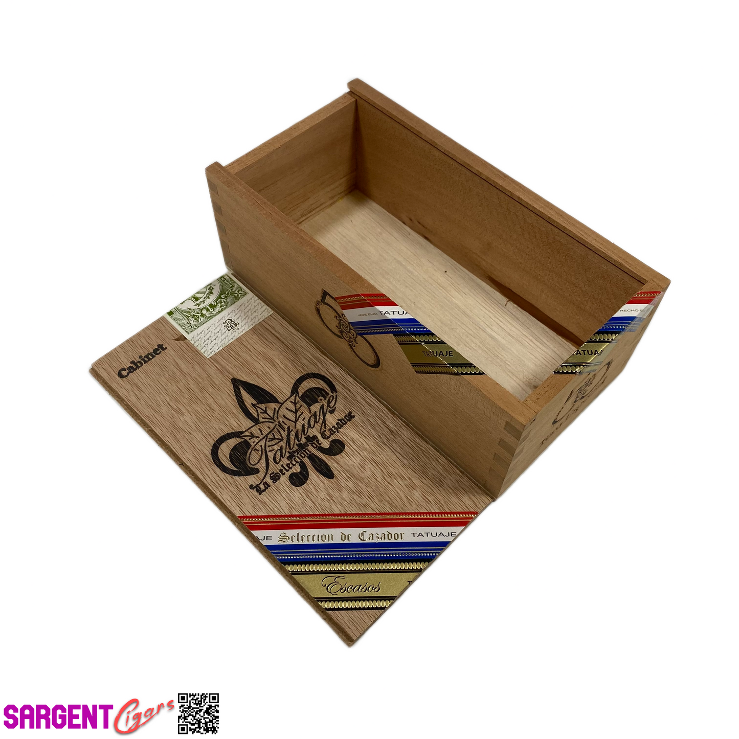 Tatuaje 50th Toro Empty Wooden Cigar Box 4x7.5x2.75