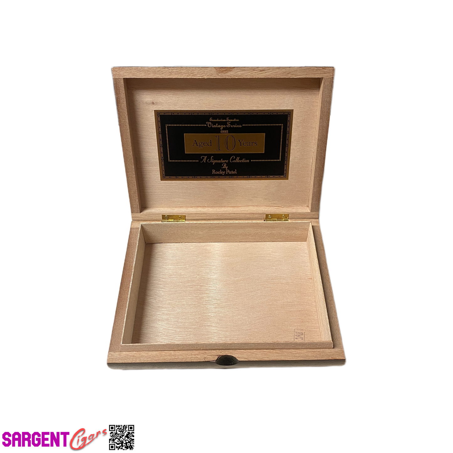 Rocky Patel Vintage Series 1992 Robusto Empty Wooden Cigar Box 8.5x6.5x2