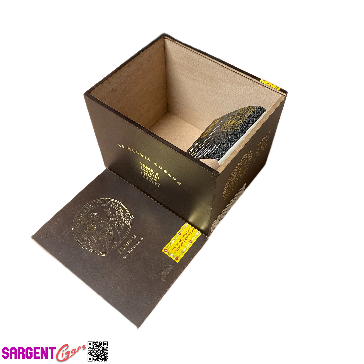 La Gloria Serie R No6 Empty Wooden Cigar Box 5x6.5x5