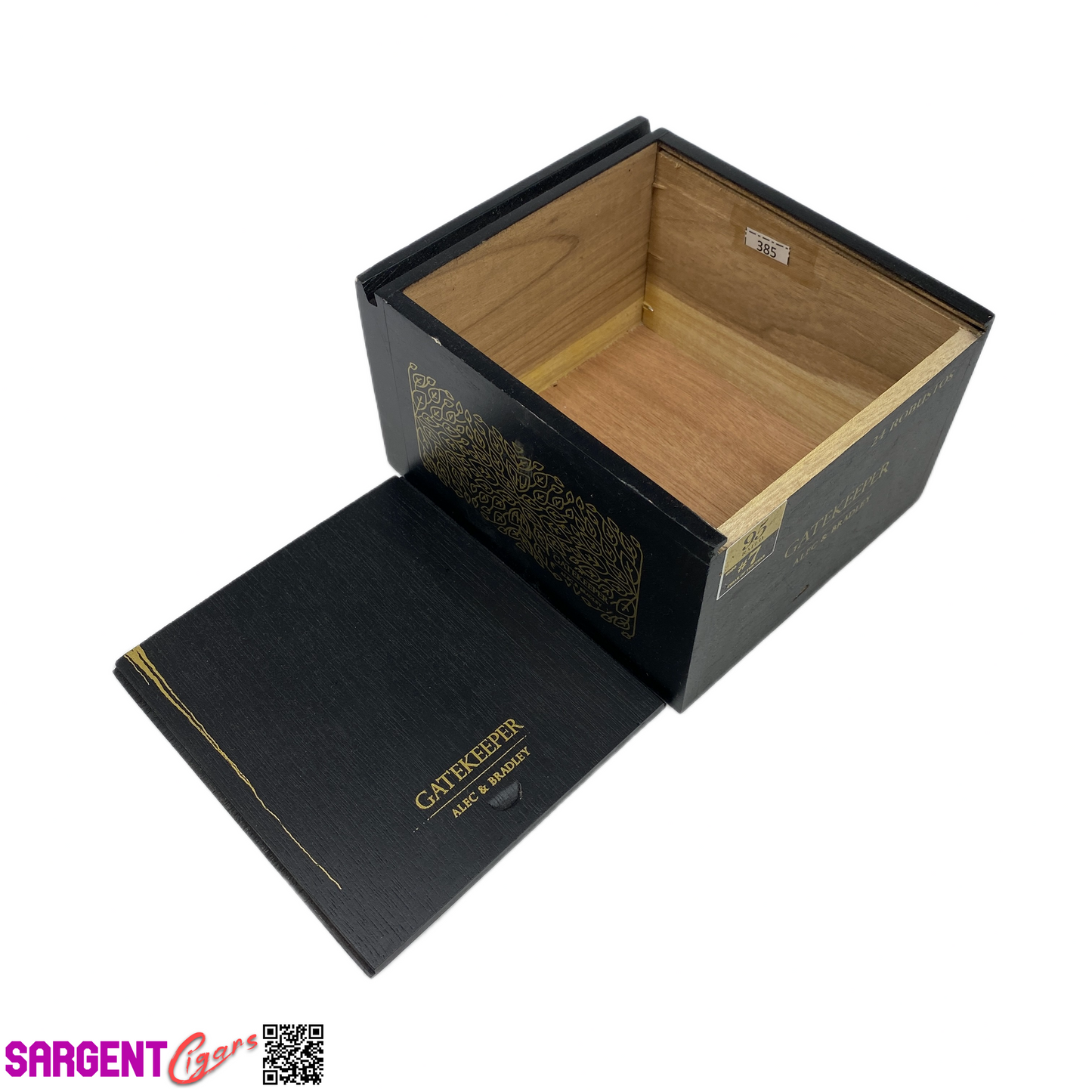 Alec Bradley Gatekeeper Robusto Empty Wooden Cigar Box 5.25x6x3.5