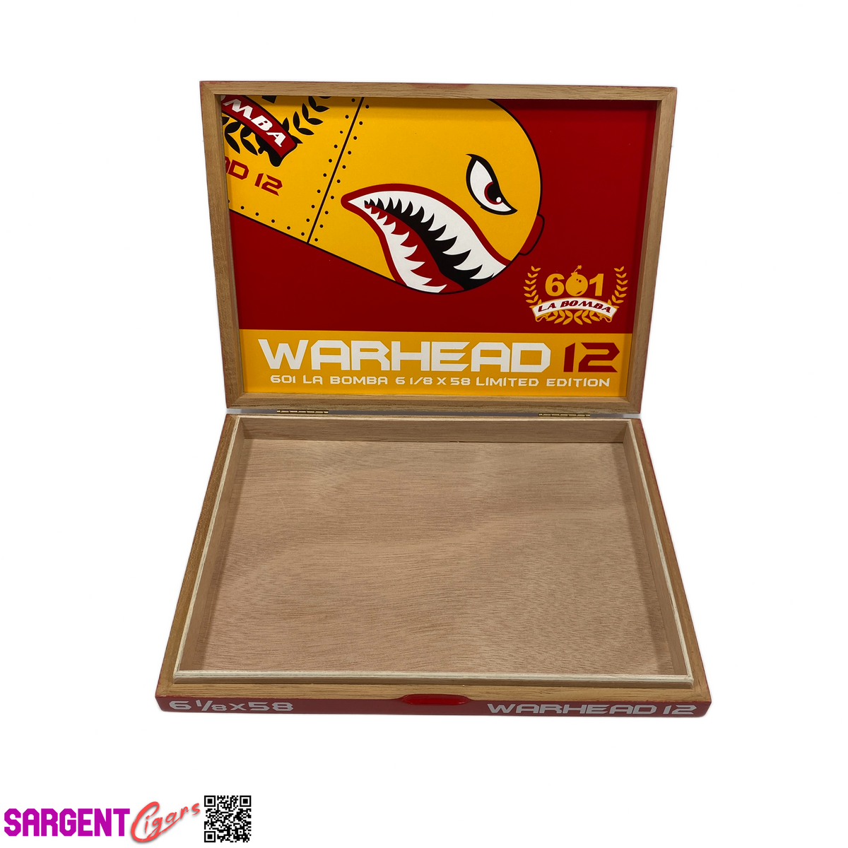 Espinosa Warhead La Bomba 12 Empty Wooden Cigar Box 9.5x7x1