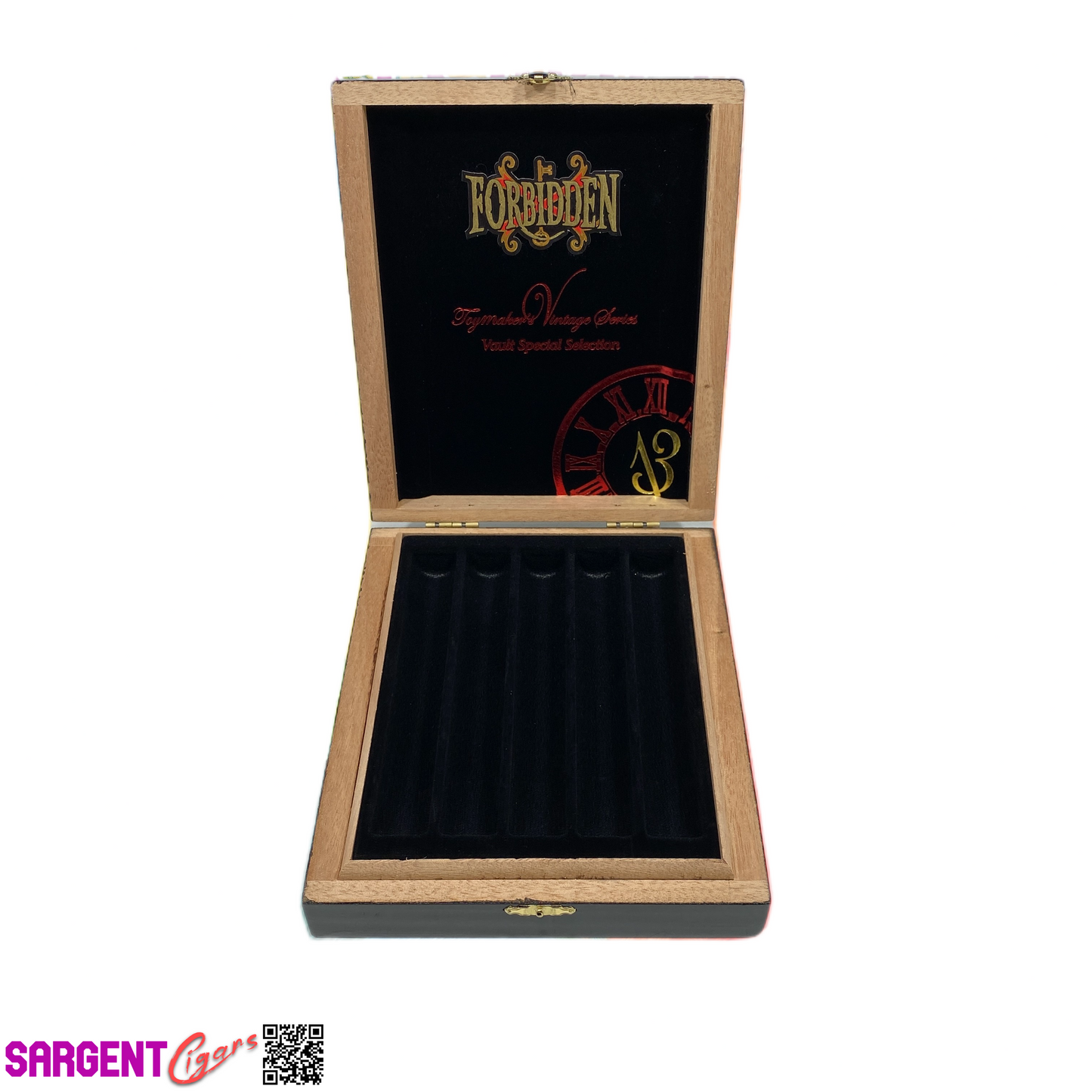 Arturo Fuente Opus X Forbidden Double Robusto Empty Wooden Cigar Box 6.5x7.5x1.75