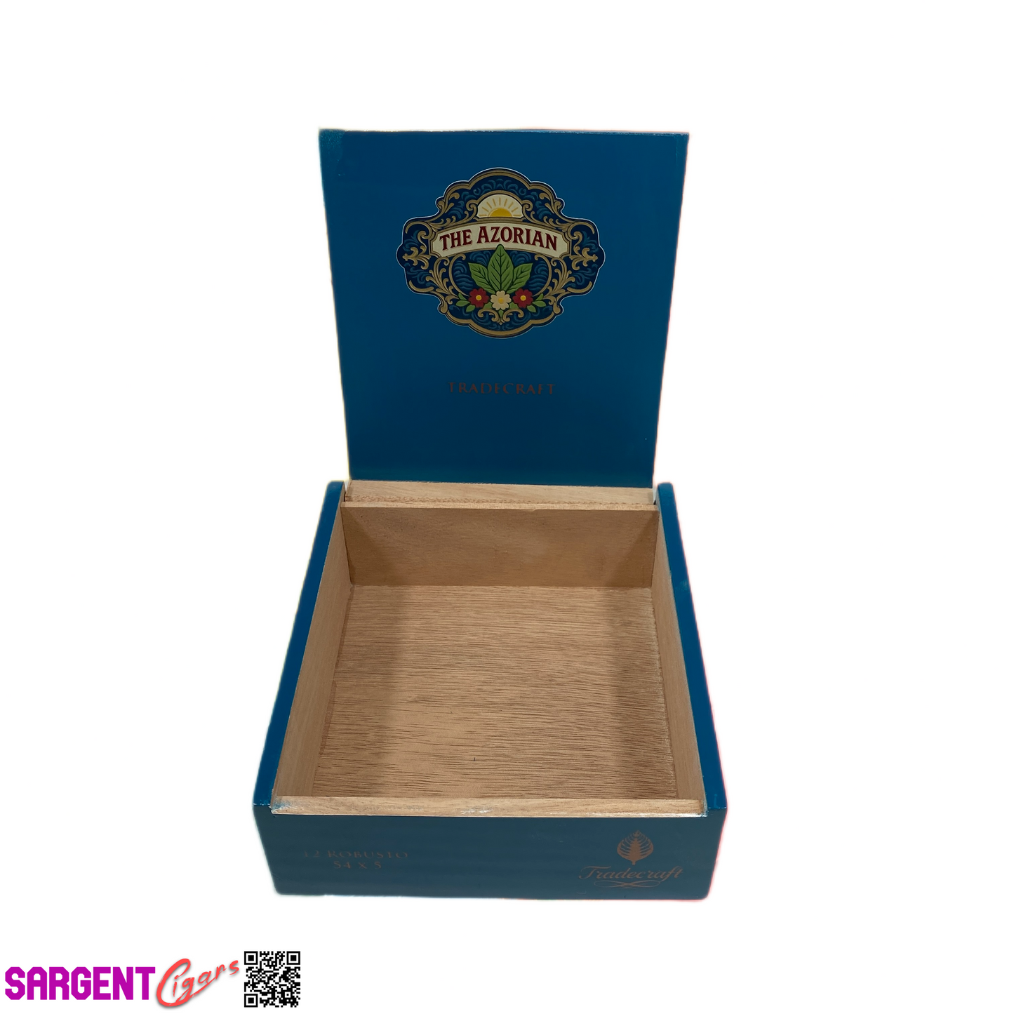 Tradecraft The Azorian Robusto Empty Wooden Cigar Box 5.5x6x2