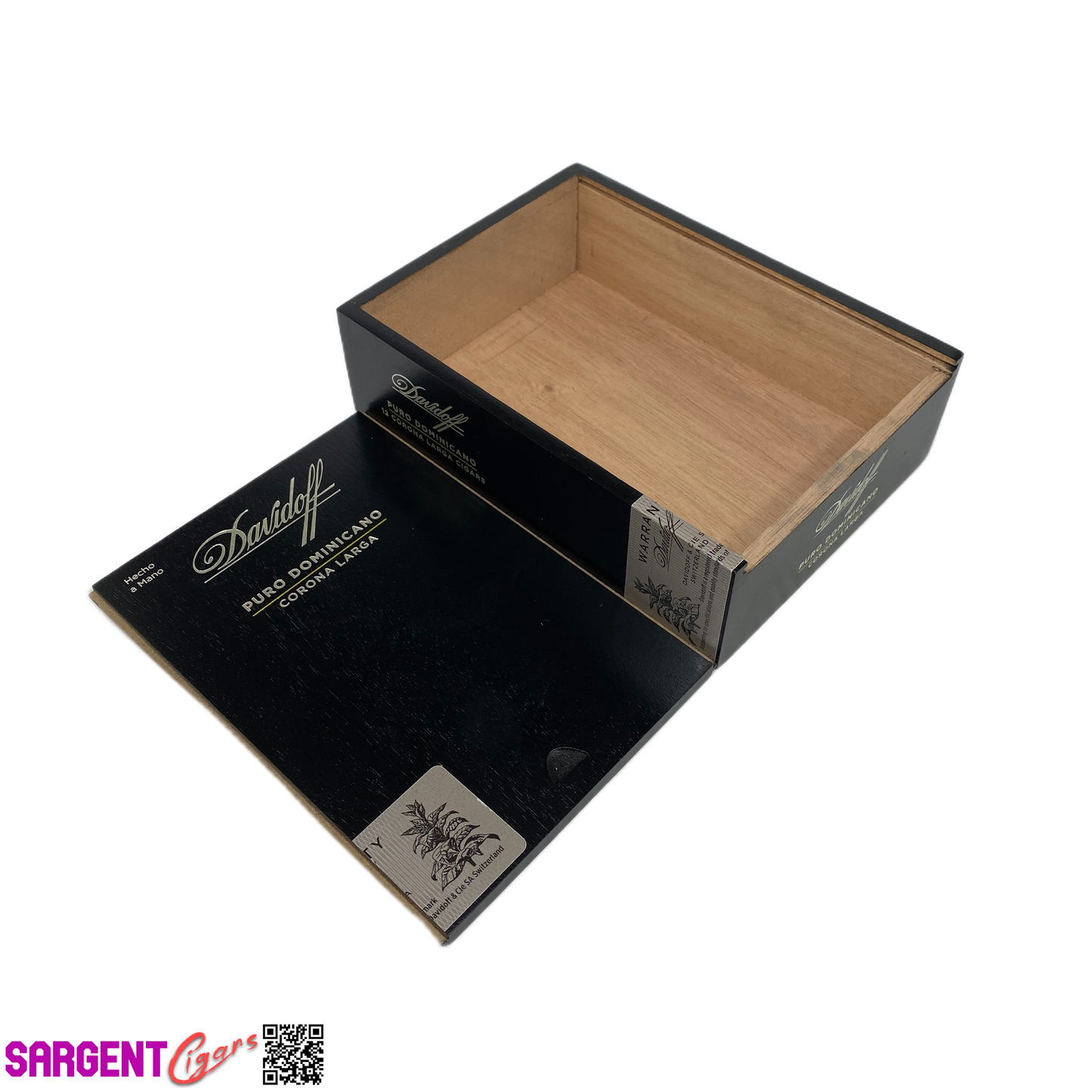 Davidoff Dominicano Corona Larga Empty Wooden Cigar Box 4.75x6.5x2