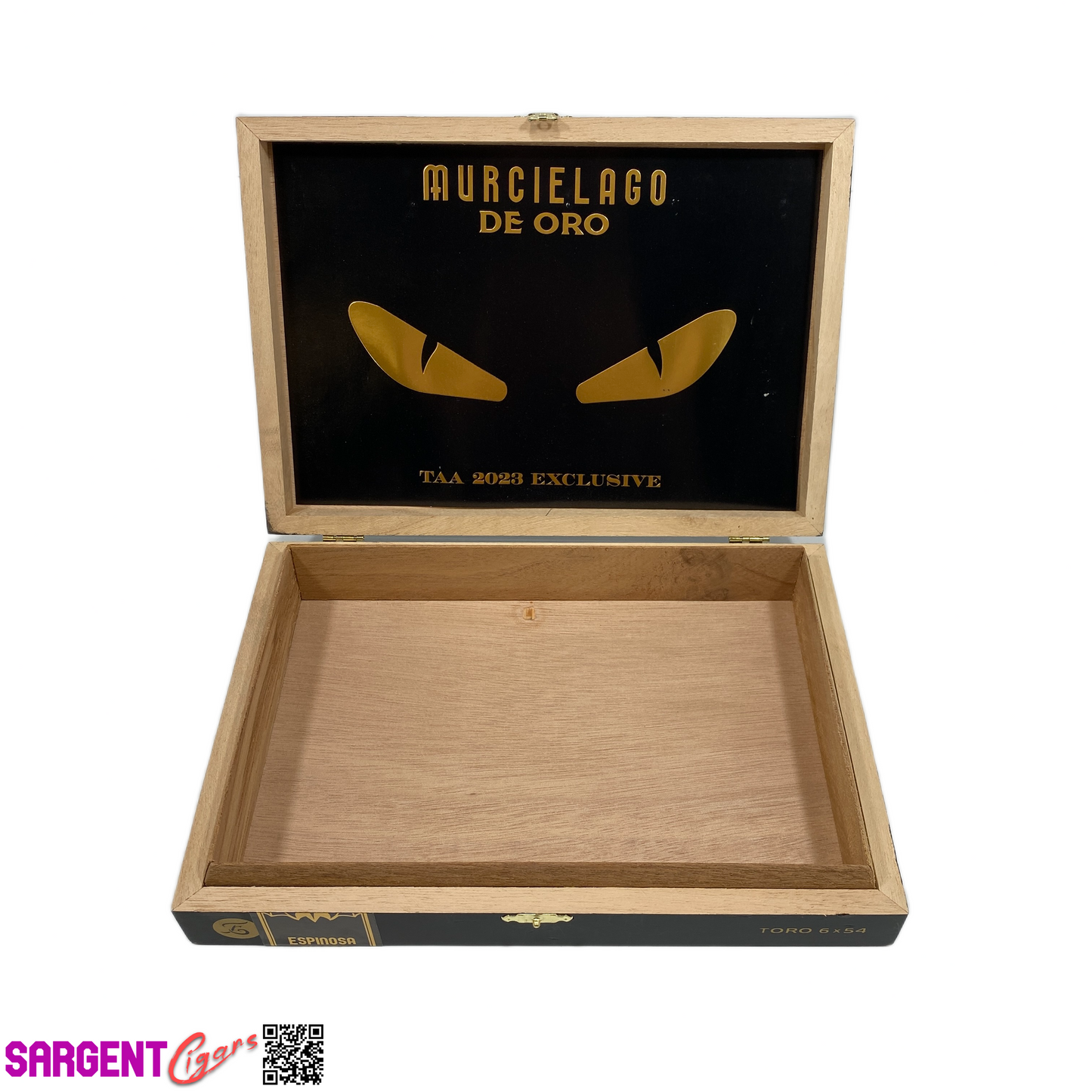 Espinosa Murcielago TAA 2023 Empty Wooden Cigar Box 10.5x7.25x1.75