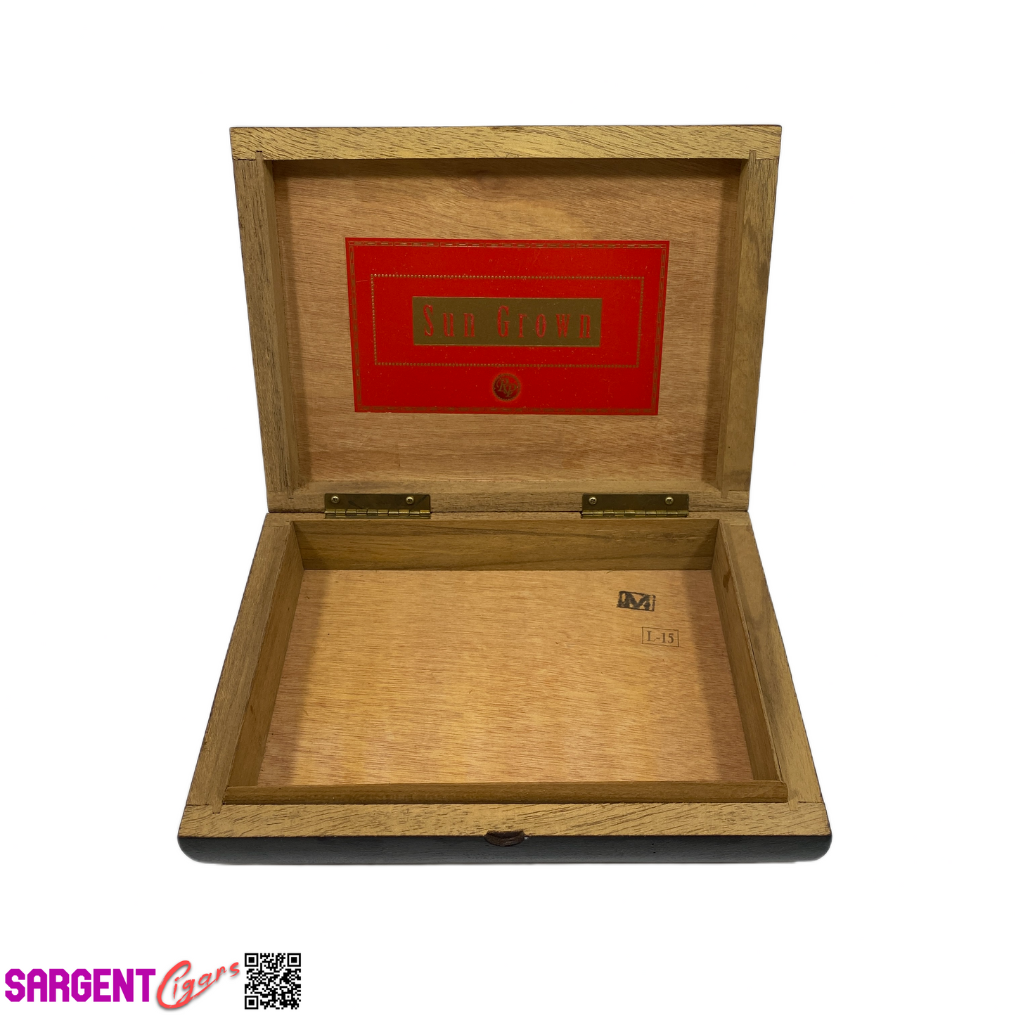Rocky Patel Sun Grown Robusto Empty Wooden Cigar Box 9x7x2