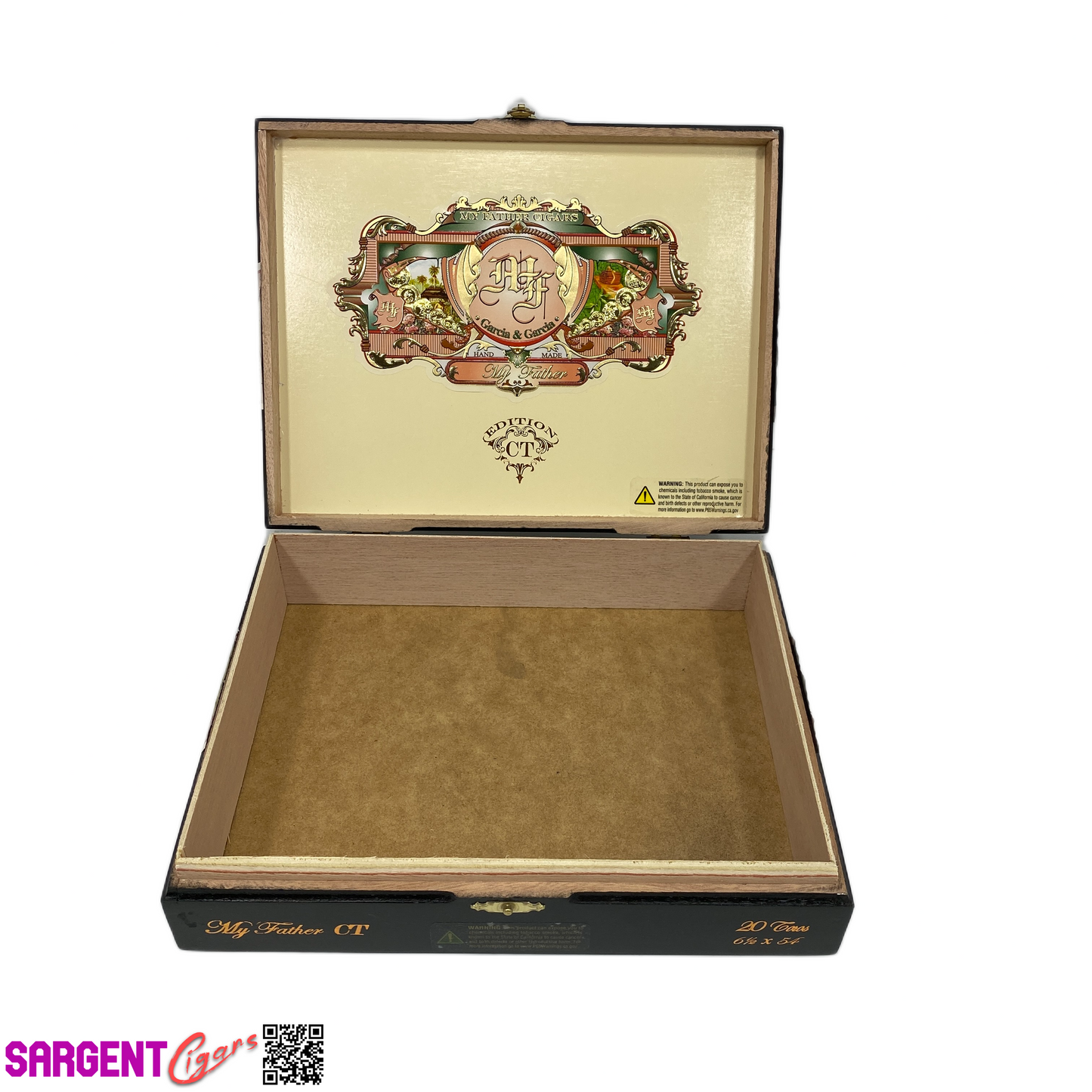 My Father Cigars Connecticut Toro Empty Wooden Cigar Box 9.5x7.5x2.5 (1)