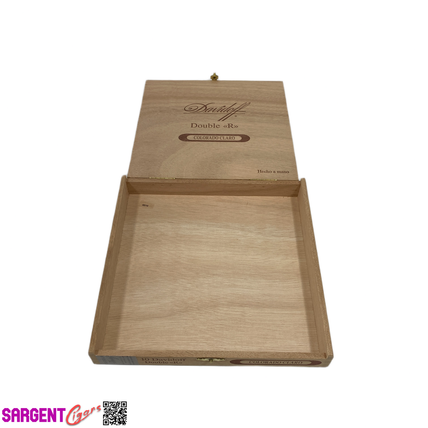 Davidoff Colorado Claro Double R Empty Wooden Cigar Box 8.25x8x1.25