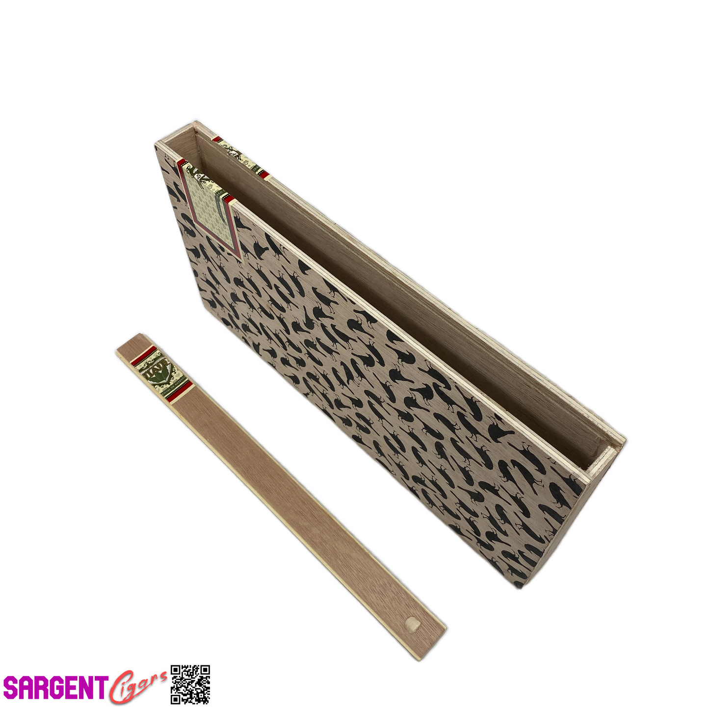 Viaje Happy Halloween Empty Wooden Cigar Box 12x6.25x1.25