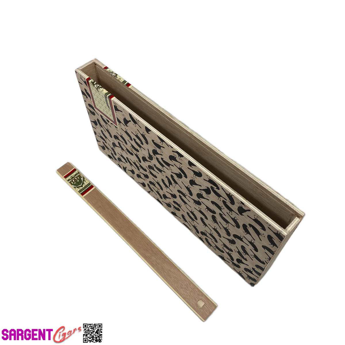 Viaje Happy Halloween Empty Wooden Cigar Box 12x6.25x1.25