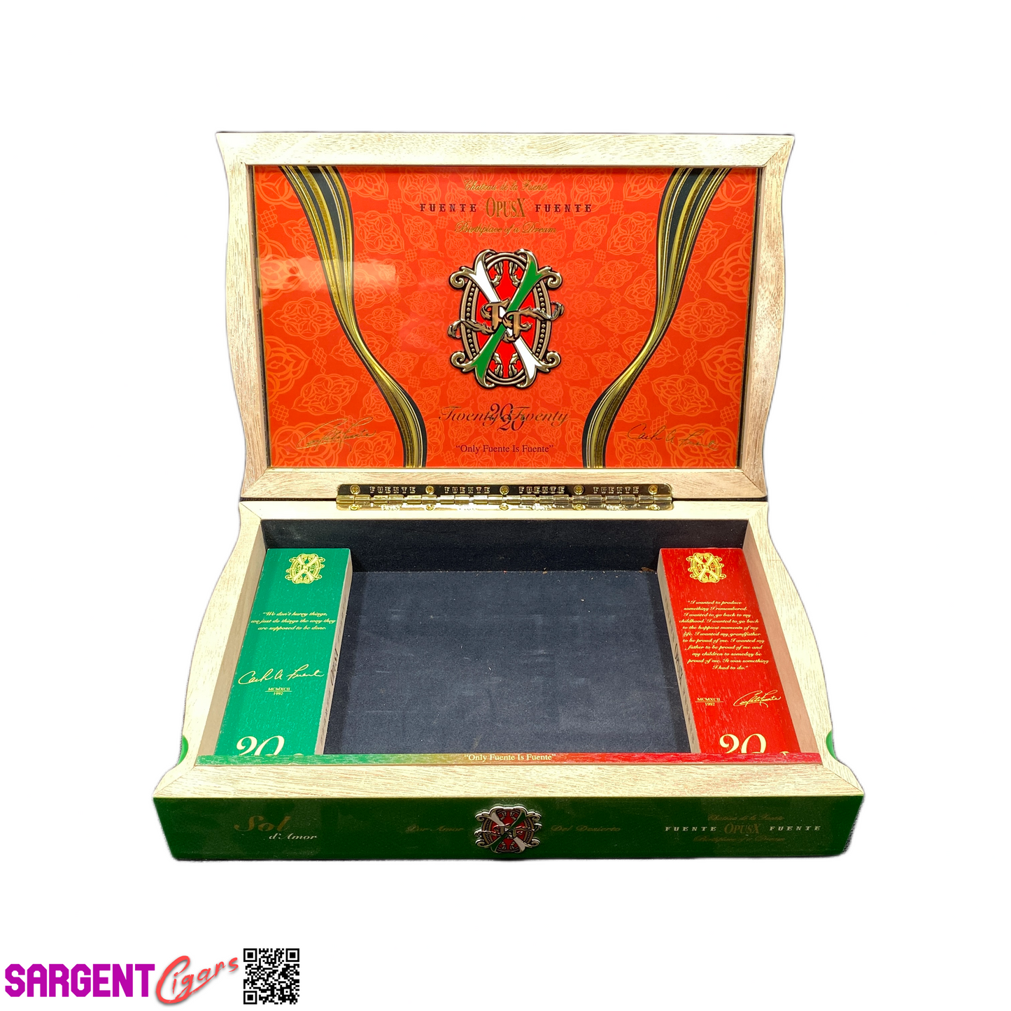Arturo Fuente Opus X Sol d'Amor 2020 Empty Wooden Cigar Box 12x7.75x2.5