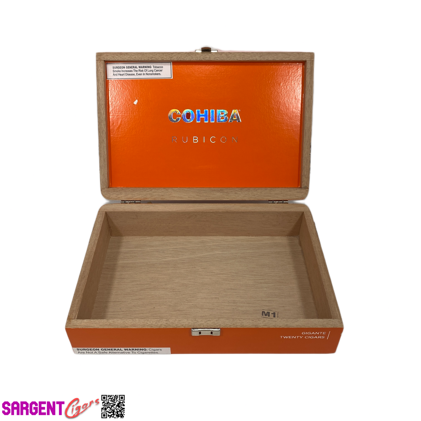 Cohiba Rubicon Gigante Empty Wooden Cigar Box 10.5x7x2.5 (1)