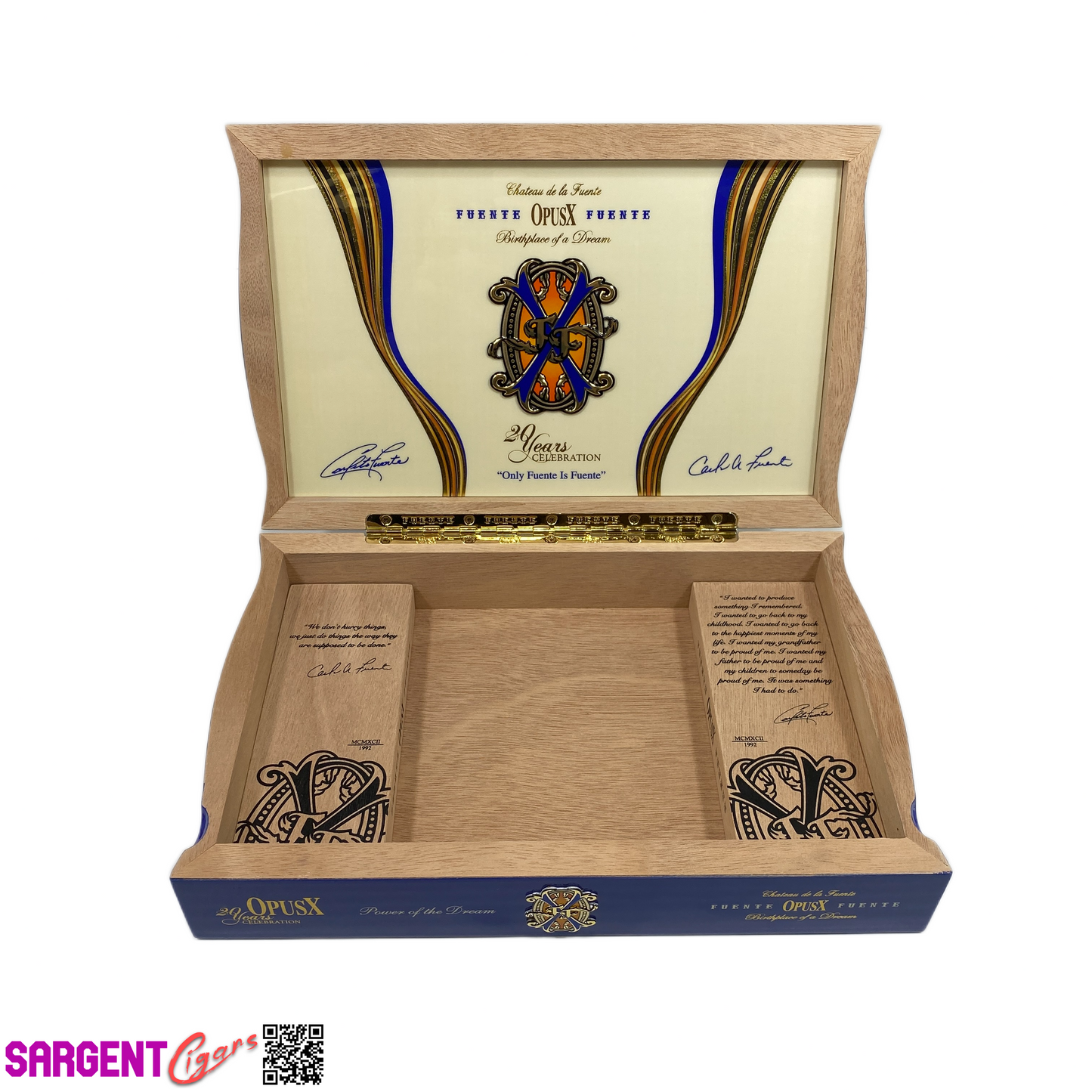 Arturo Fuente Opus X Power of the Dream Empty Wooden Cigar Box 12x7.75x2.5