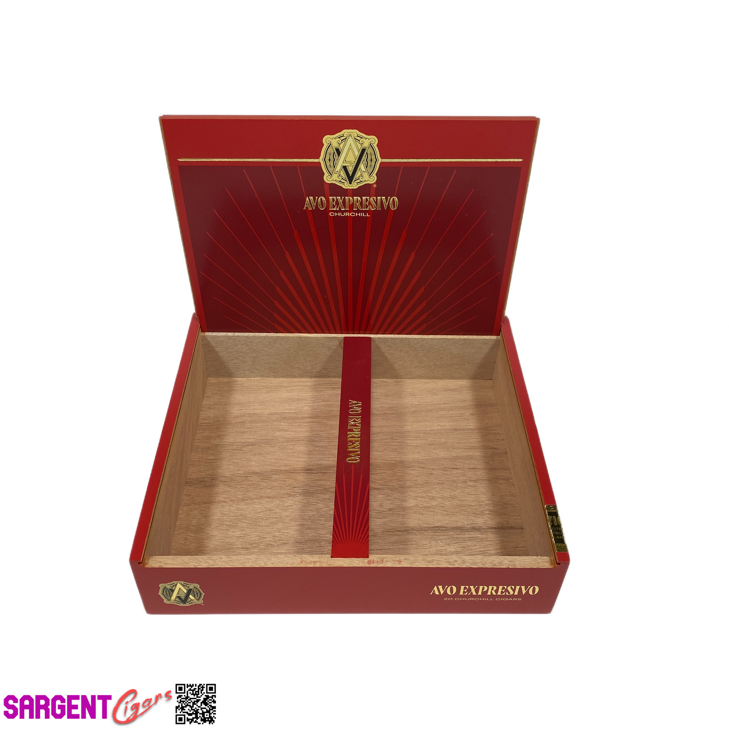 Avo Expresivo Churchill Empty Wooden Cigar Box 9x8x2