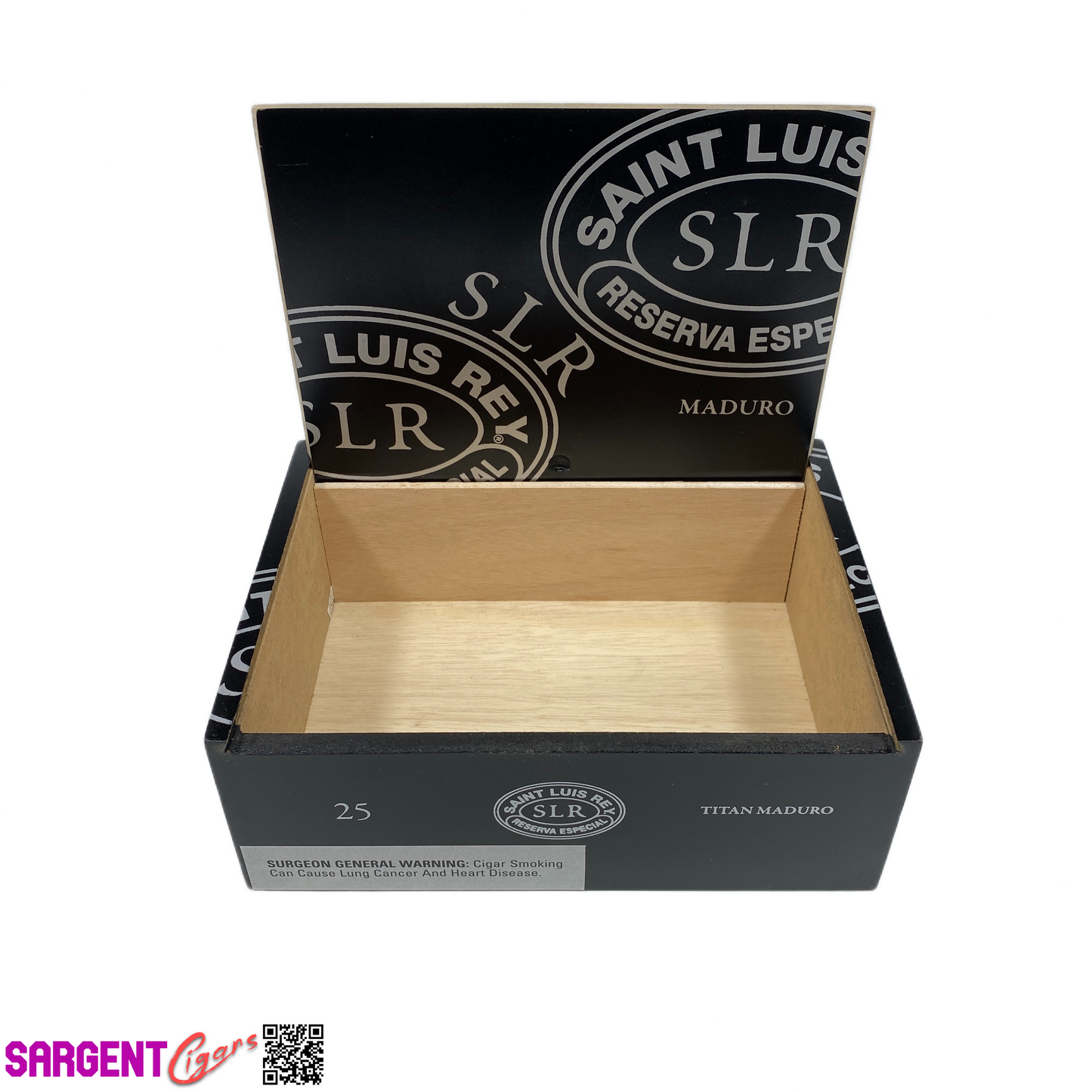 Saint Luis Rey Maduro Titan Empty Wooden Cigar Box 9.25x6.75x3.5