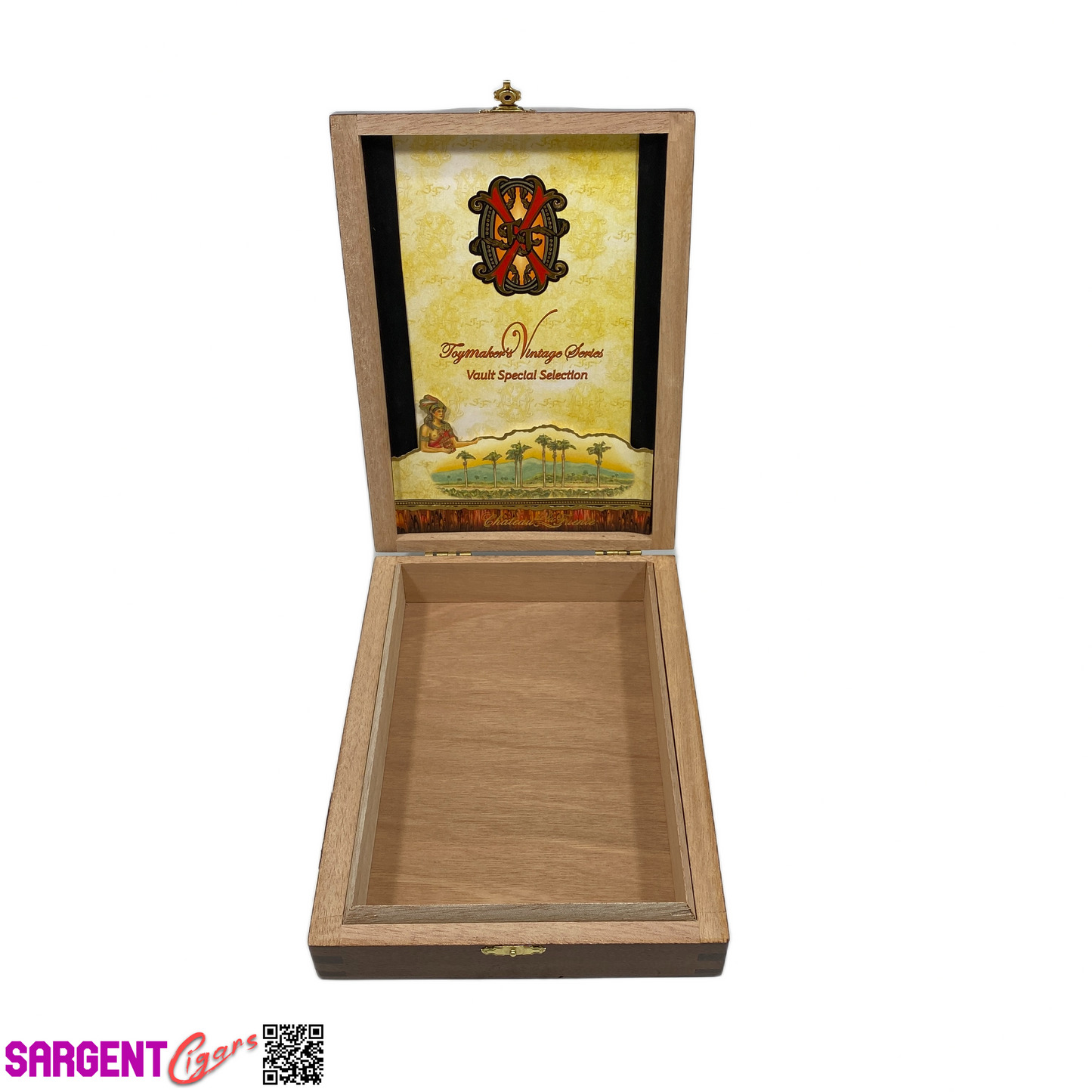 Arturo Fuente Opus X Toy Maker Empty Wooden Cigar Box 6.5x9x2