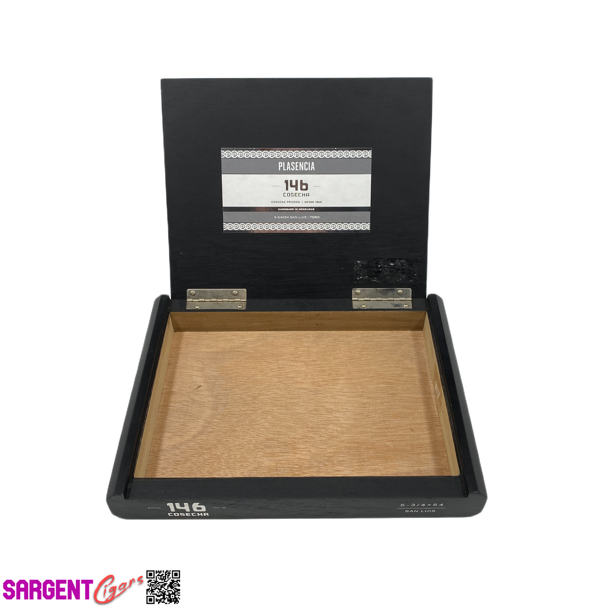 Plasencia 146 Cosecha Toro Empty Wooden Cigar Box 9.75x7.25x1.5