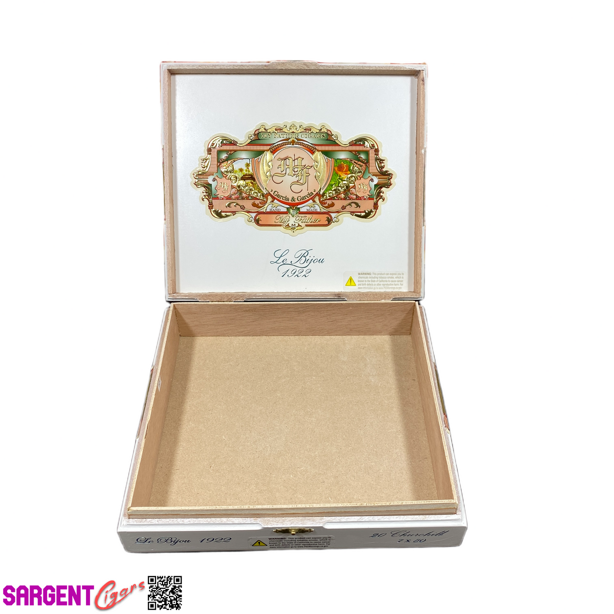 My Father Cigars Le Bijou 1922 Churchill Empty Wooden Cigar Box 9x8x2.25 (1)