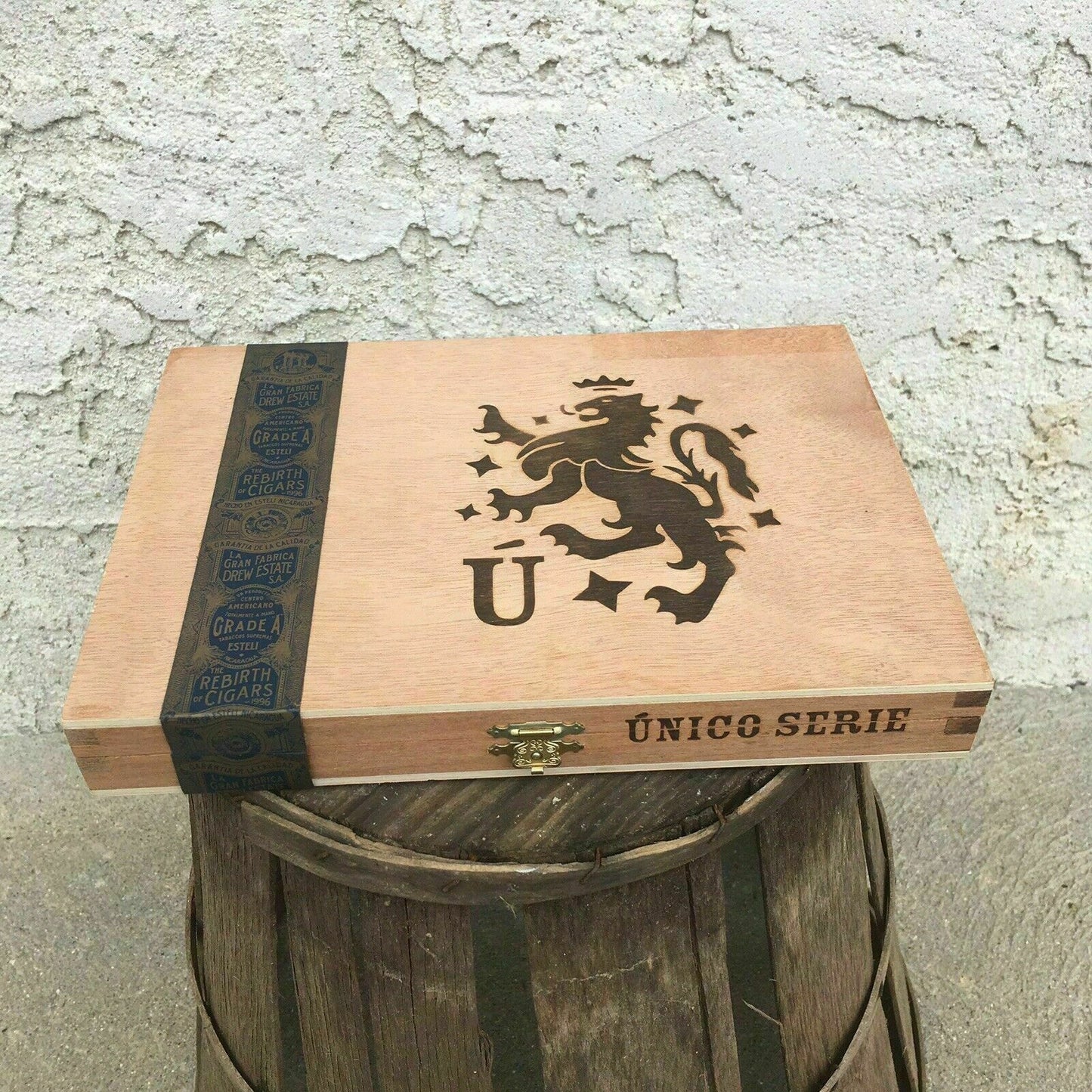Liga Privada Unico Dirty Rat Empty Wooden Cigar Box 9.25x6.5x1.5