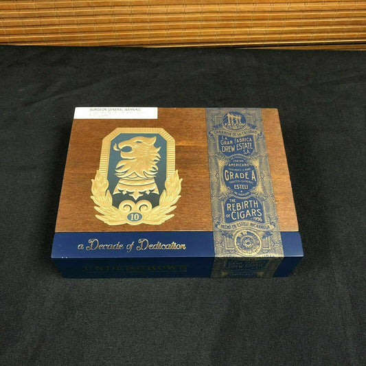 Undercrown 10 Robusto Empty Wooden Cigar Box 9x7x2