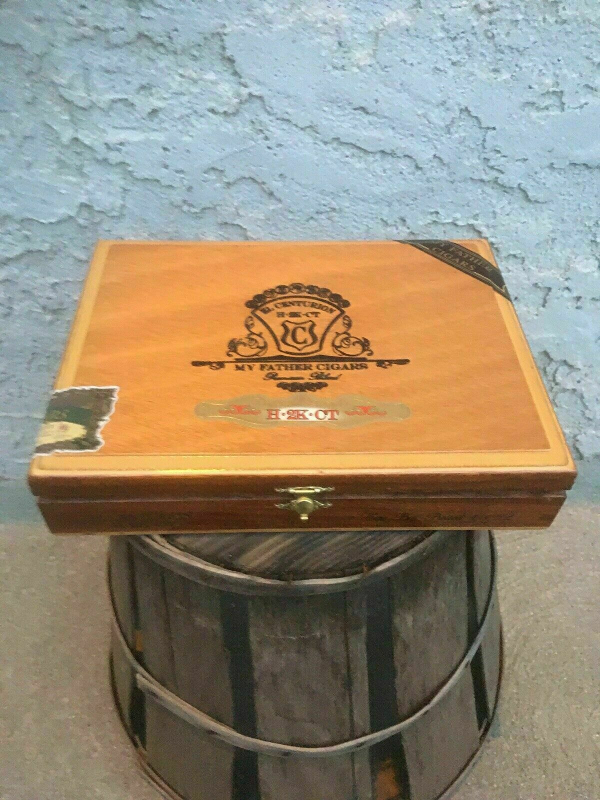 My Father Cigars El Centurion Toro Empty Wooden Cigar Box 9x7x2