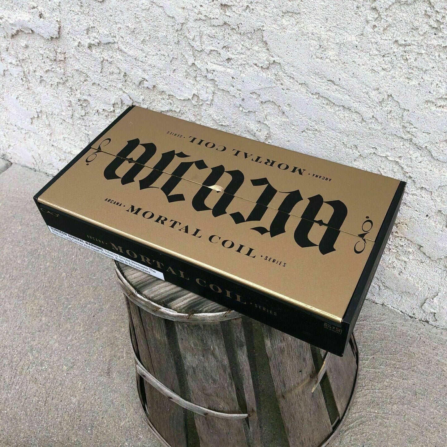 Cao Arcana Series Mortal Coil Empty Wooden Cigar Box 13x7x2.25