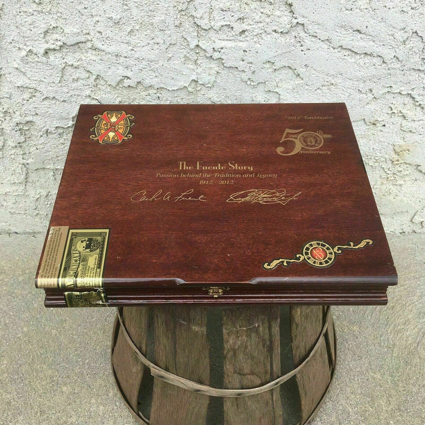 Arturo Fuente TAA Opus X 2012 Torchbearer Empty Wooden Cigar Box 12x9.5x1.5