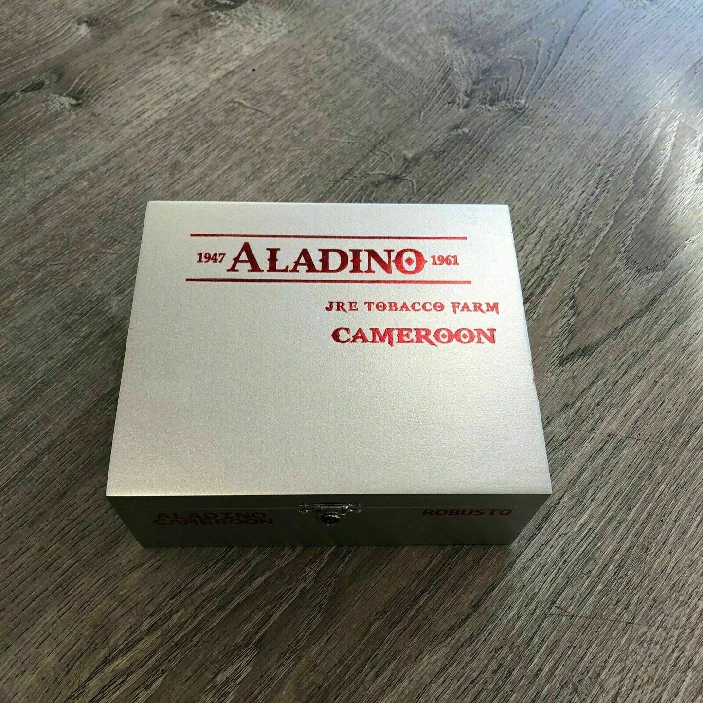 Aladino Cameroon Robusto Empty Wooden Cigar Box 6.75x5.5x2.75