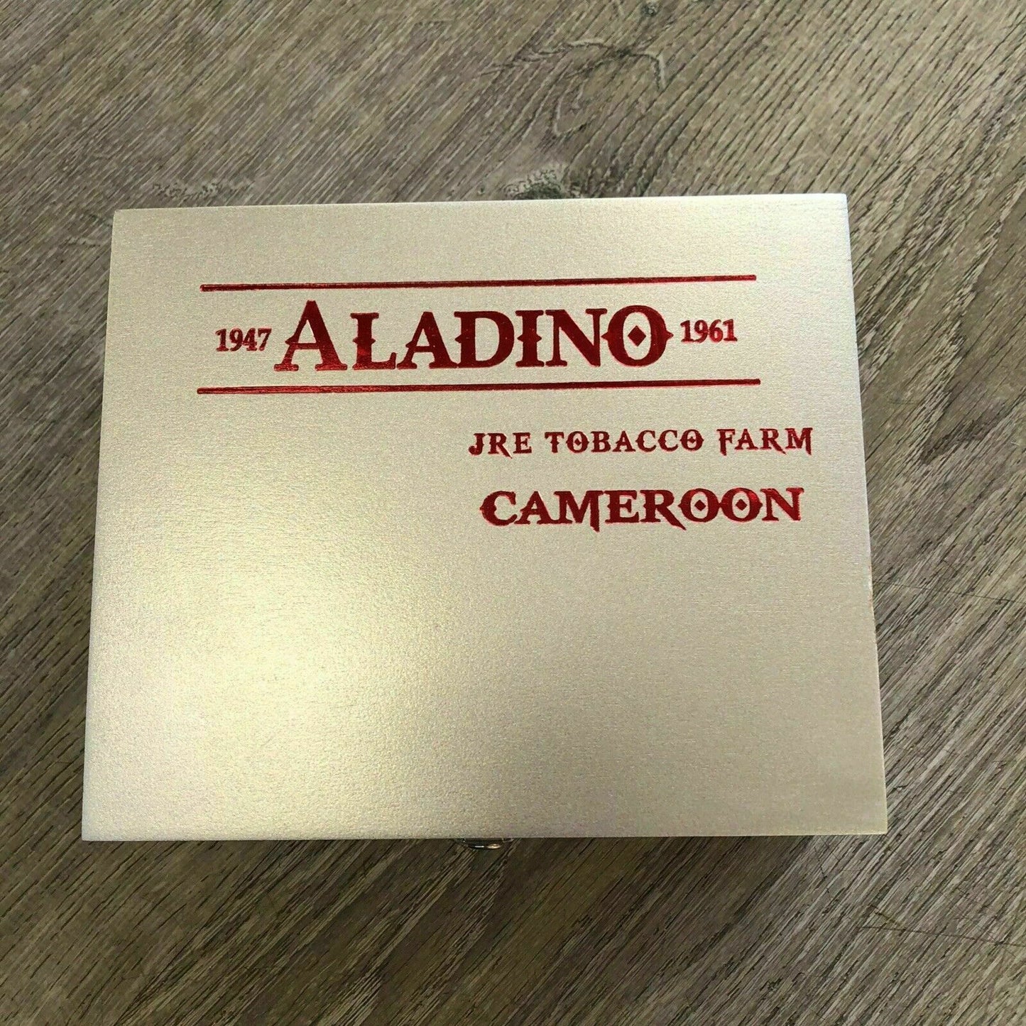 Aladino Cameroon Robusto Empty Wooden Cigar Box 6.75x5.5x2.75