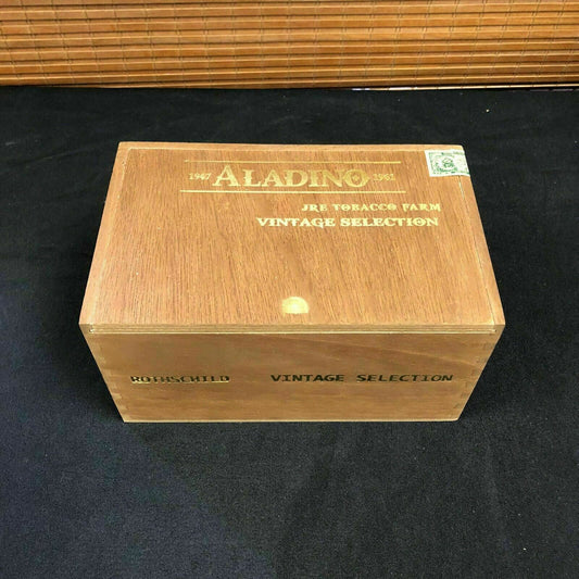 Aladino Empty Wooden Cigar Box 8x5x4