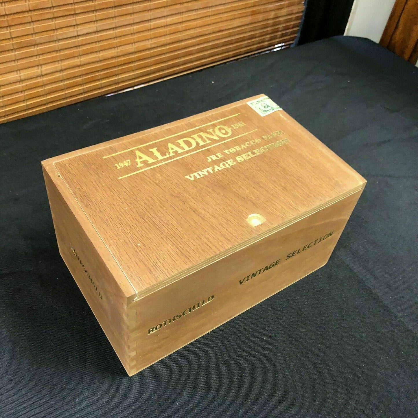 Aladino Empty Wooden Cigar Box 8x5x4