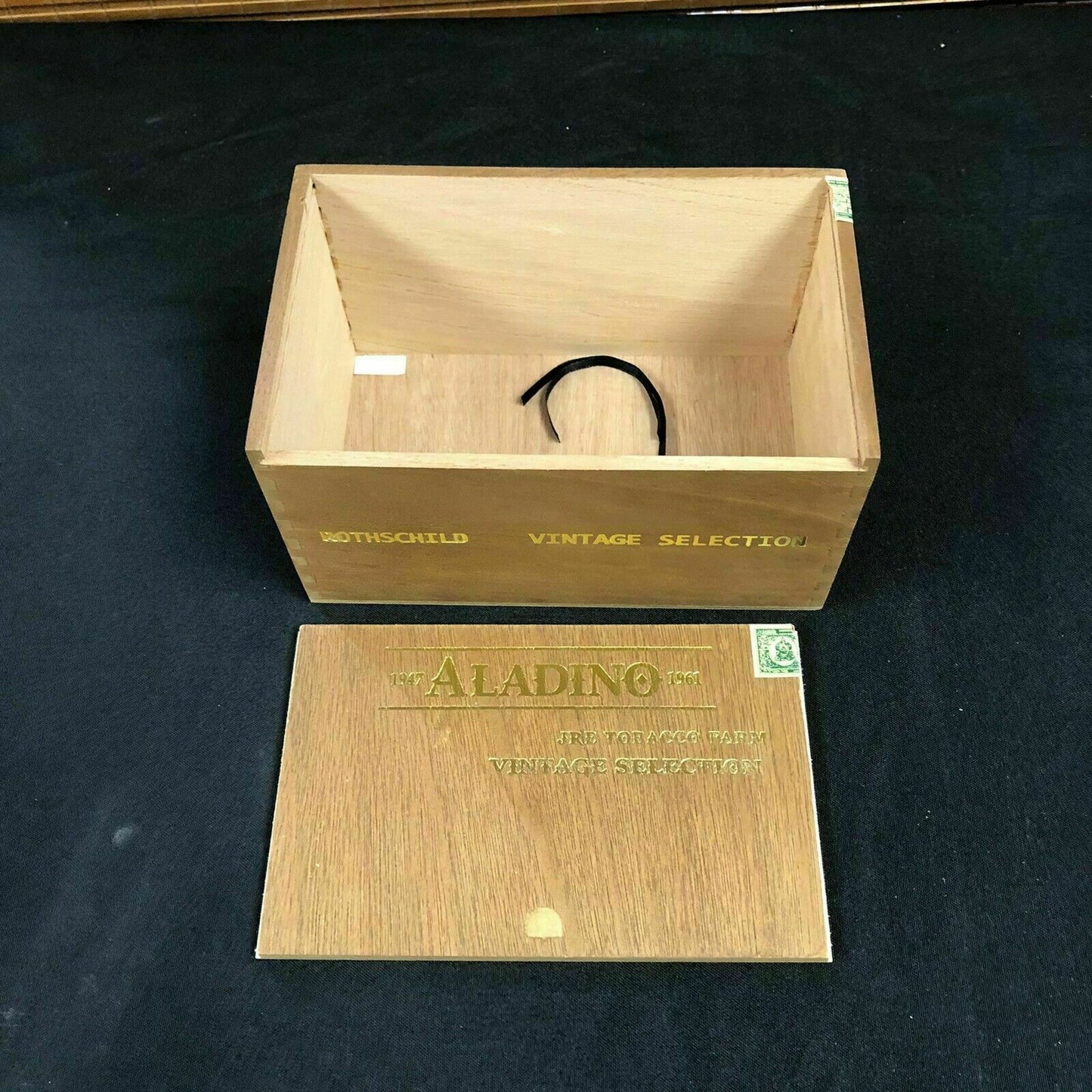 Aladino Empty Wooden Cigar Box 8x5x4