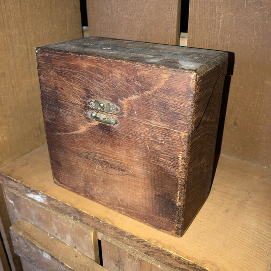 Bayuk Philadelphia Longfellow Panatella Empty Vintage Wooden Cigar Box