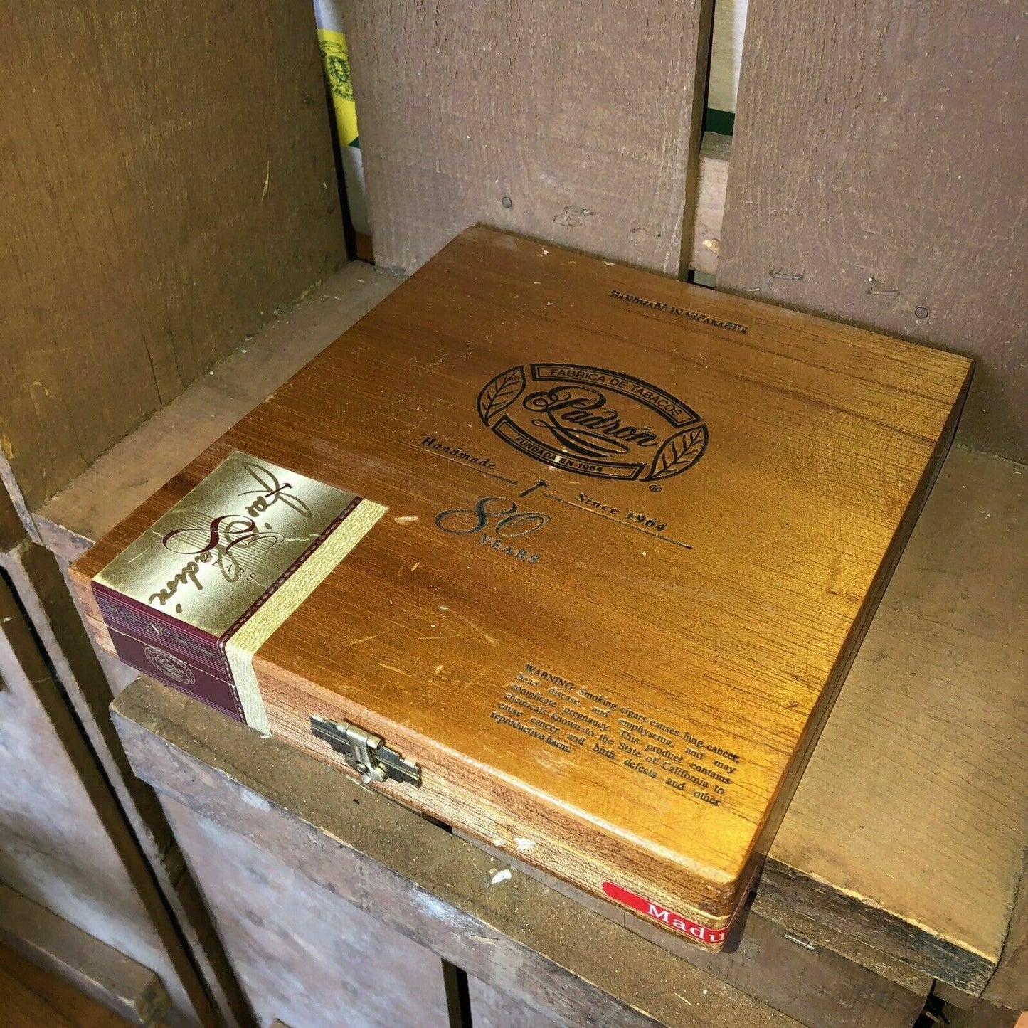 Padron 1964 Empty Wooden Cigar Box 8x8.5x1.25