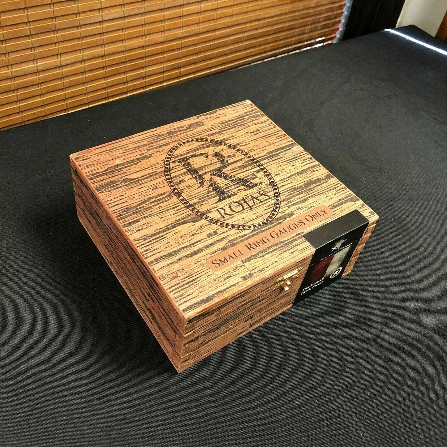 Rojas Robusto Maduro Empty Wooden Cigar Box 6.5x6x2.75