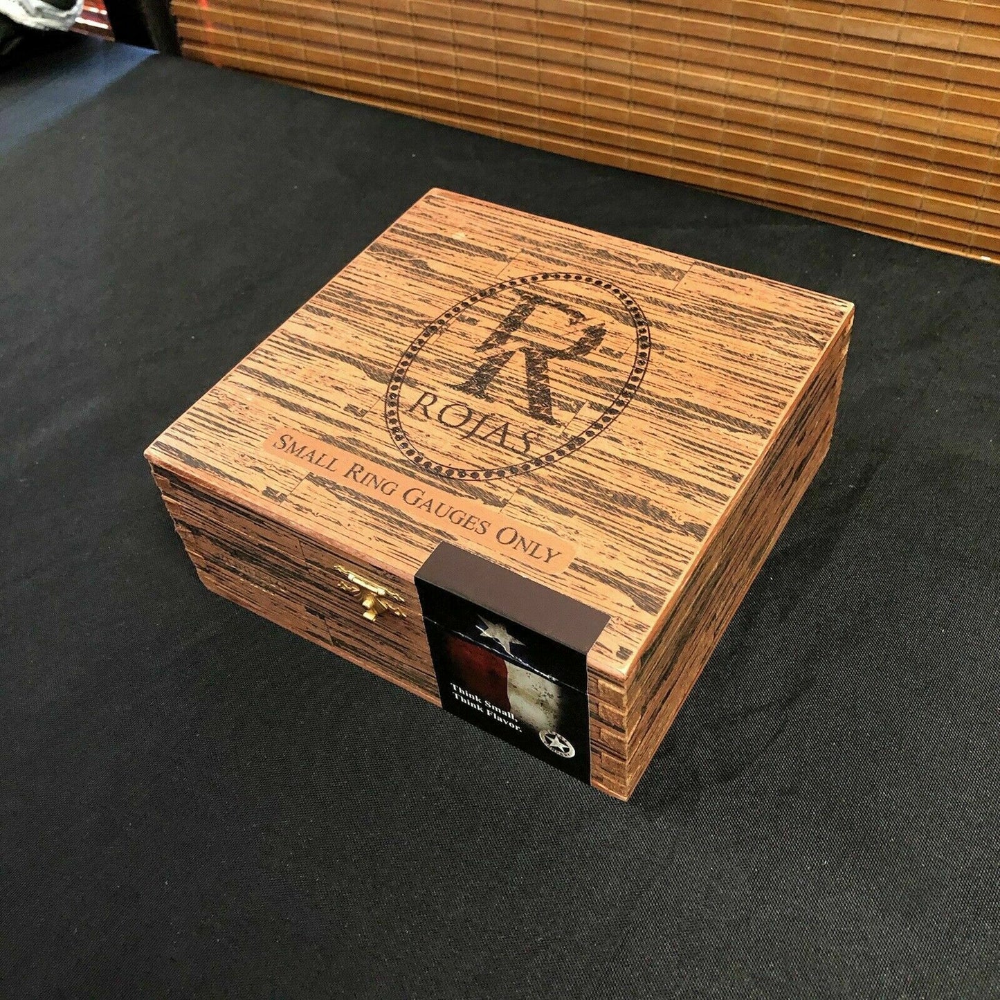 Rojas Robusto Maduro Empty Wooden Cigar Box 6.5x6x2.75