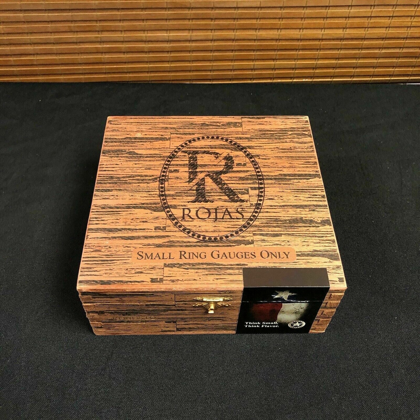 Rojas Robusto Maduro Empty Wooden Cigar Box 6.5x6x2.75