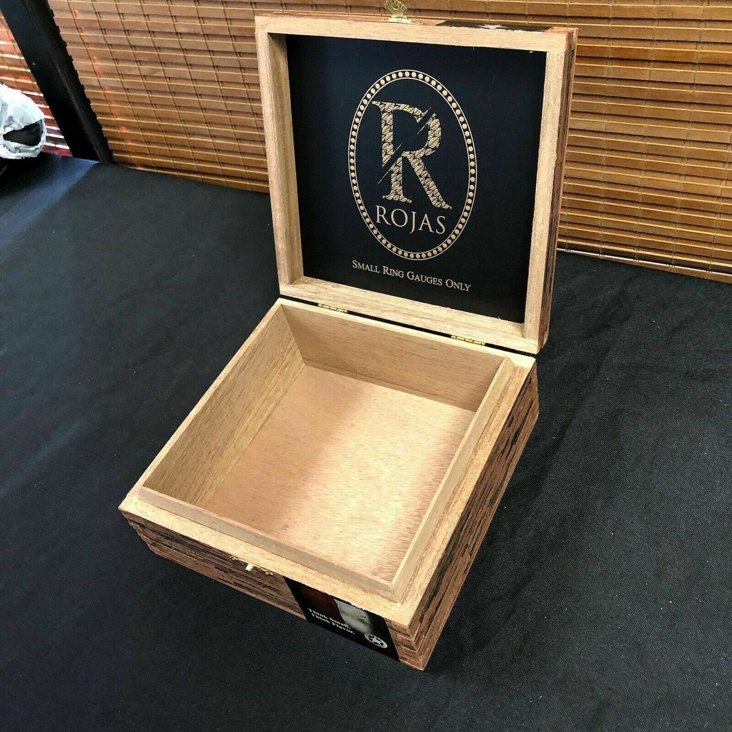 Rojas Robusto Maduro Empty Wooden Cigar Box 6.5x6x2.75