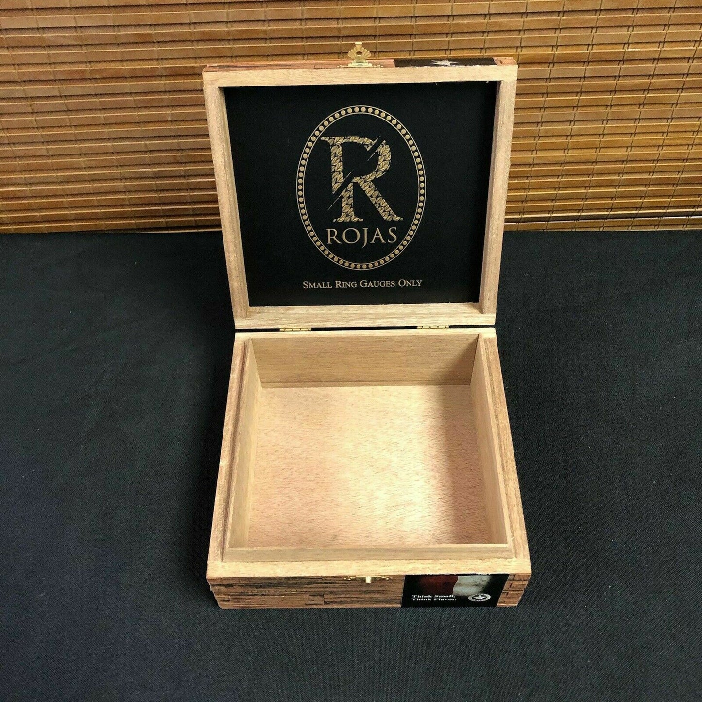 Rojas Robusto Maduro Empty Wooden Cigar Box 6.5x6x2.75