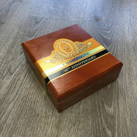 Perdomo 10th Anniversary Champagne Magnum Empty Wooden Cigar Box 7x7x2.5