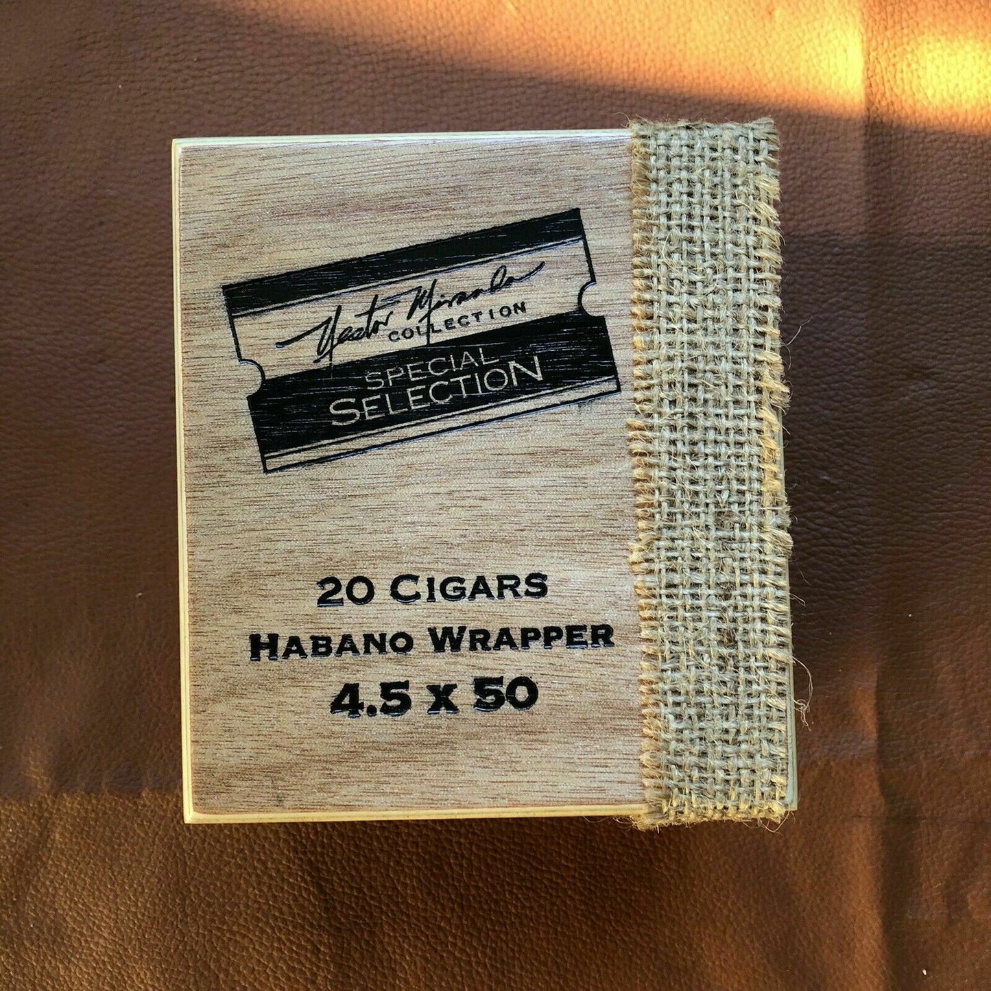 Nestor Miranda Special Selection Empty Wooden Cigar Box 5x5.5x3.5