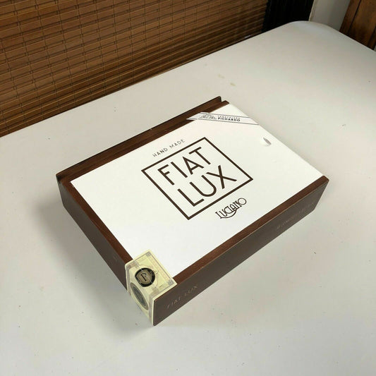 Fiat Lux Acumen Empty Wooden Cigar Box 9.25x7.25x2.5