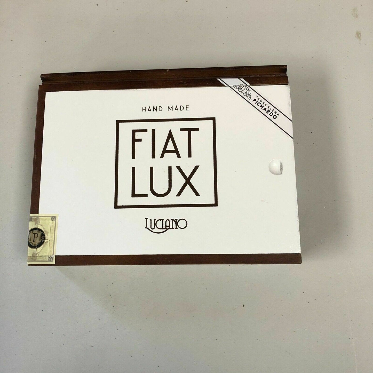 Fiat Lux Acumen Empty Wooden Cigar Box 9.25x7.25x2.5