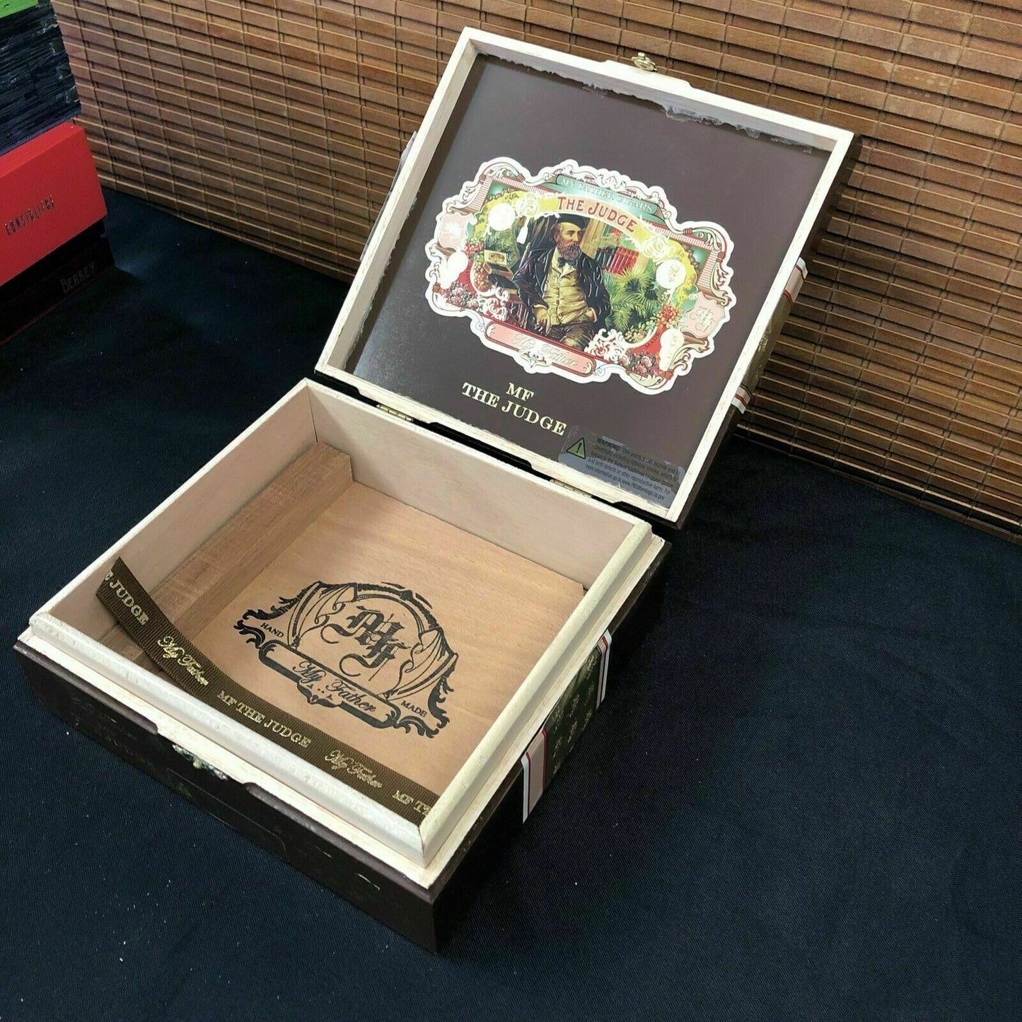 My Father Cigars The Judge Toro Empty Wooden Cigar Box 8x7.x2.5