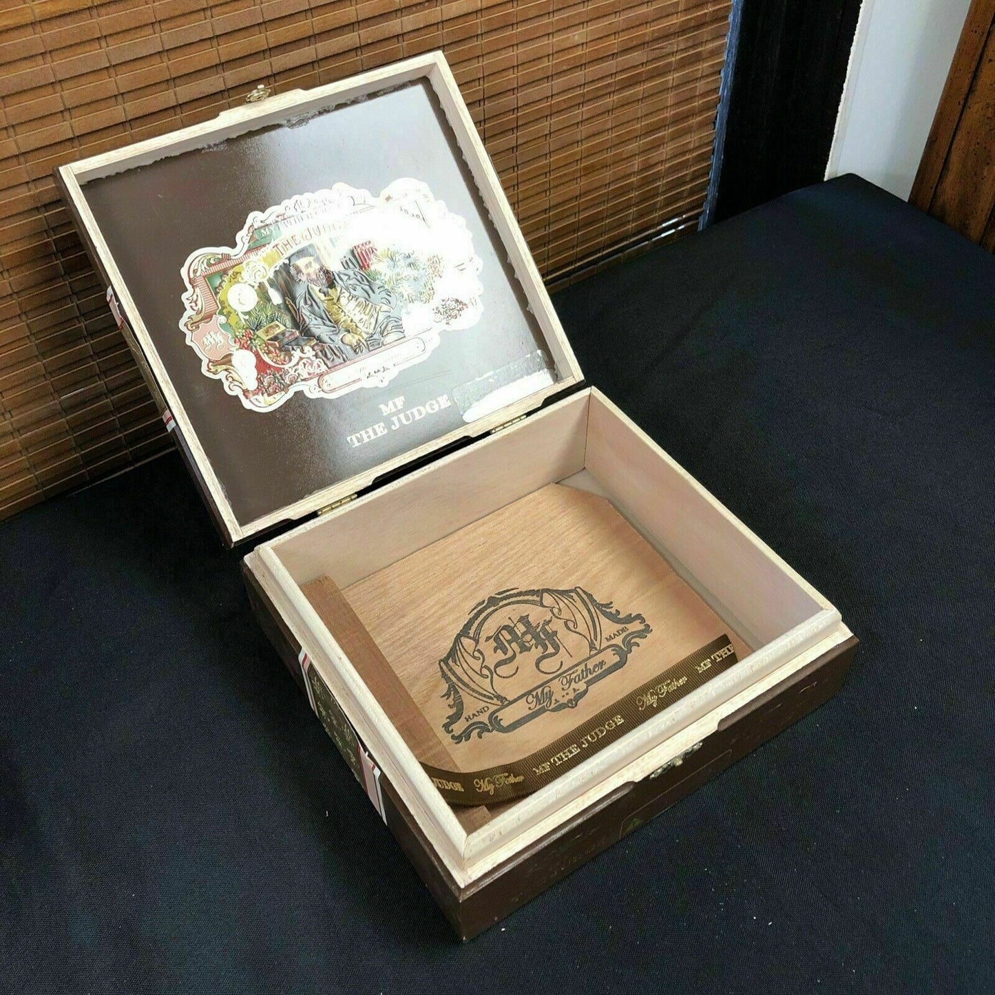 My Father Cigars The Judge Toro Empty Wooden Cigar Box 8x7.x2.5